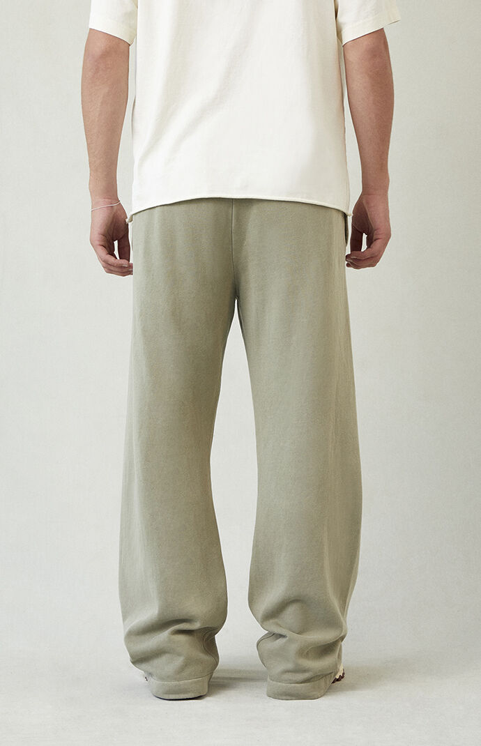 Pacsun Green Fleece Extreme Baggy Sweatpants | Pacsun
