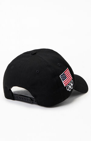 Milano Cortina Team USA Embroidered Flag & Rings Snapback Hat image number 4