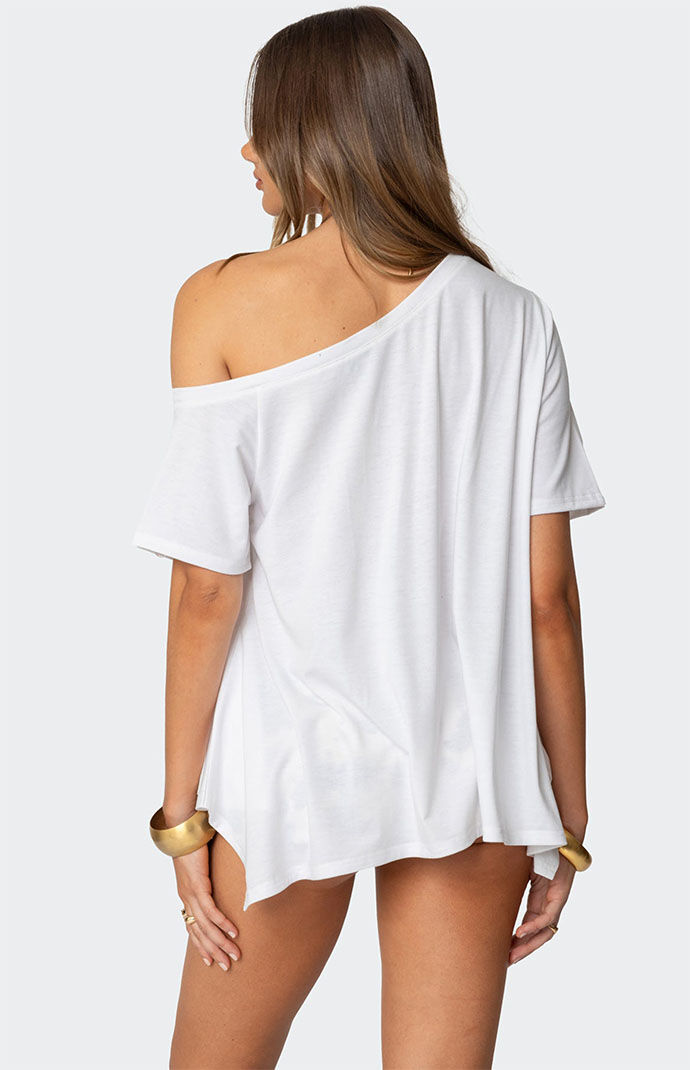 Edikted Josy Off Shoulder Handkerchief Top | PacSun