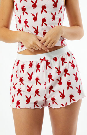 By PacSun Bunny Print Sleep Shorts image number 2
