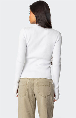 Mirielle Ribbed Knit Cardigan image number 5