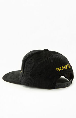 Los Angeles Lakers Corduroy Script Snapback Hat image number 3