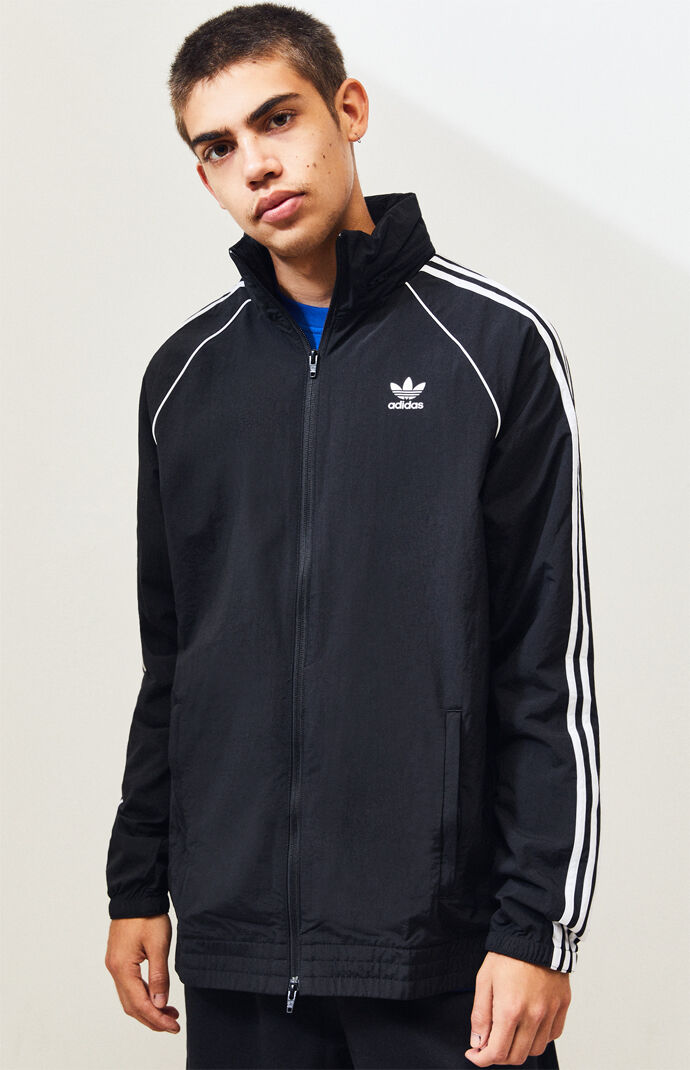 adidas sst windbreaker black