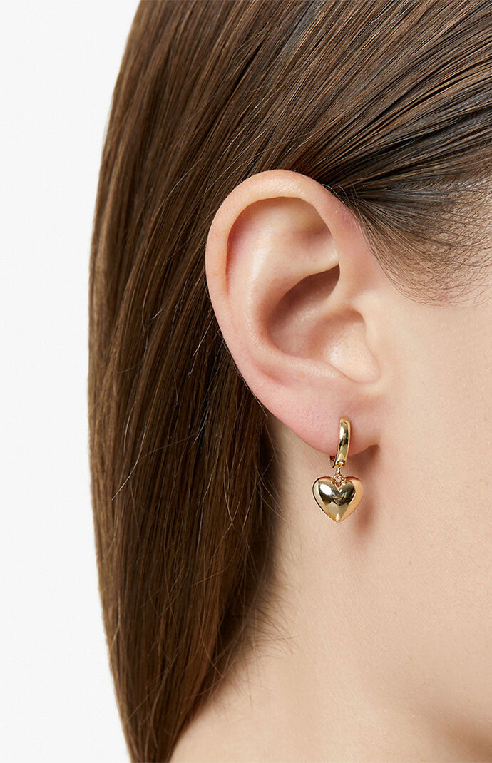 ana luisa☆JESSICA/Puffed Heart フープピアス♪【送料込】 ana luisa☆JESSICA/Puffed Heart フープピアス♪【送料込