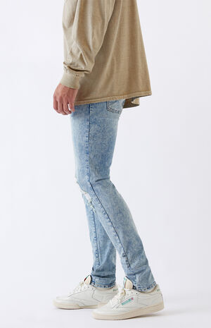 Ripped Light Skinny Jeans image number 3