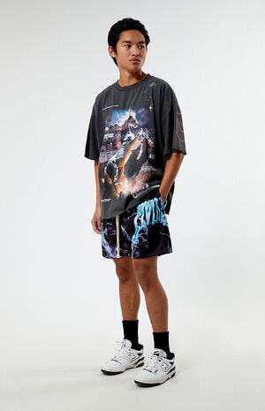 Metal Storm Basketball Shorts image number 3