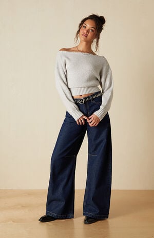 Cosette Ribbed Off-The-Shoulder Sweater
