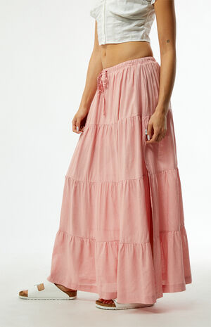 Classic Tiered Maxi Skirt image number 3