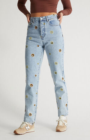 Eco Nineties Embroidered Dad Jeans image number 2