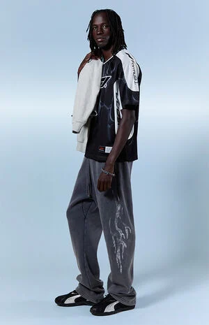Tribal Fleece Baggy Sweatpants image number 1