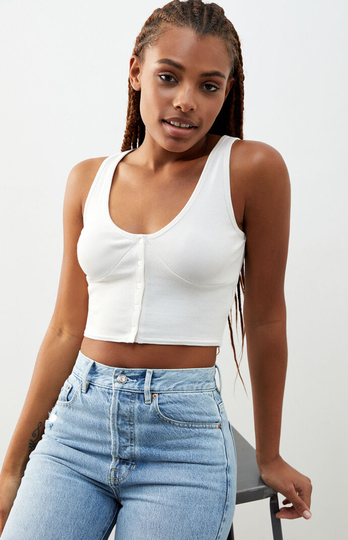 Marissa Button Up Tank Top