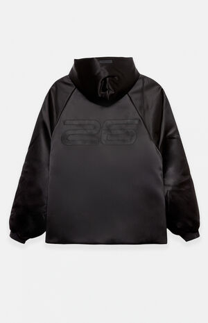 Vintage Black Hooded Bomber Jacket image number 2