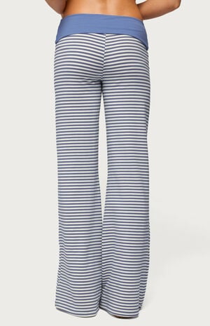Meggy Striped Foldover Pants image number 3