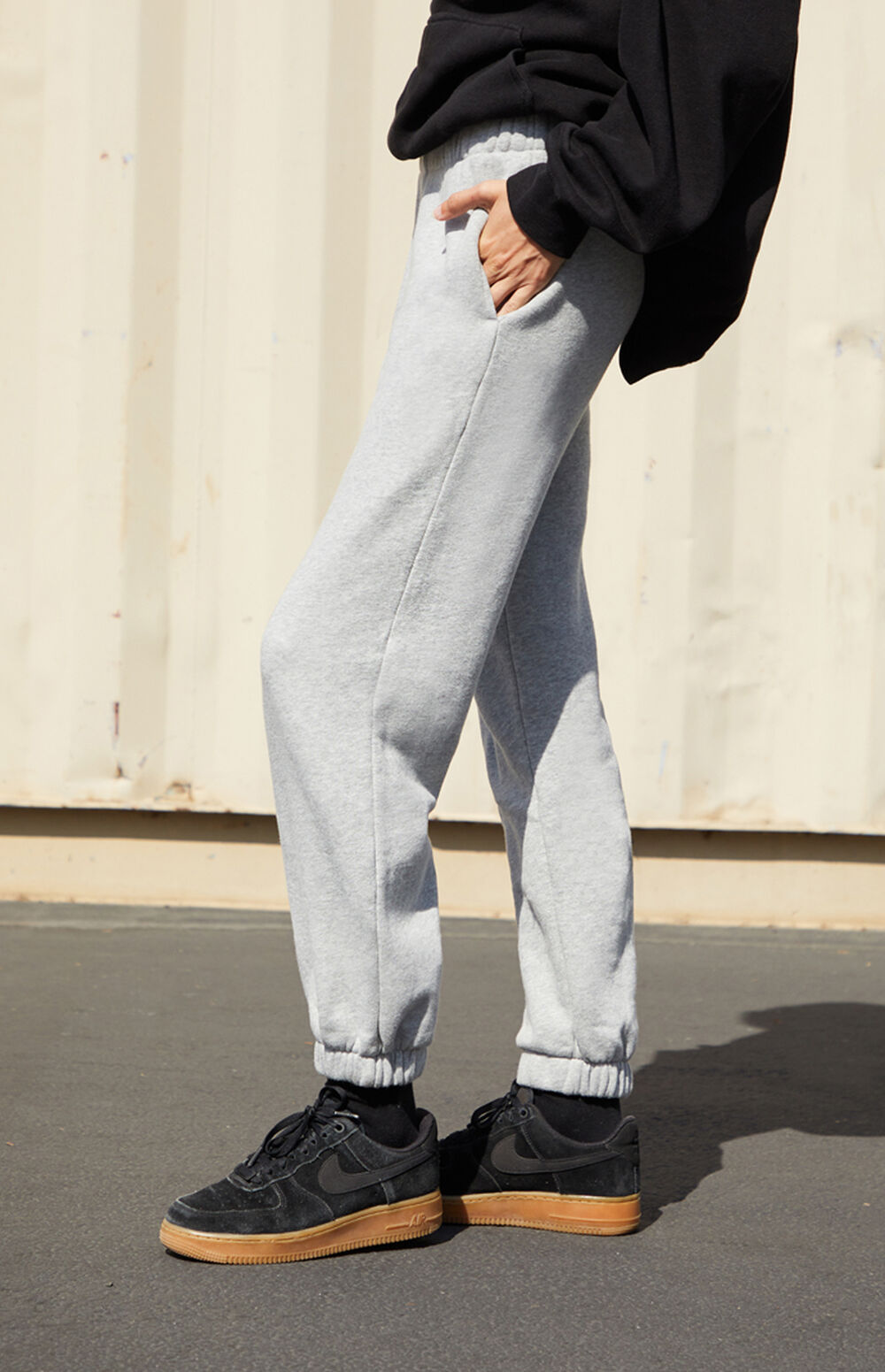 John Galt Light Gray Jogger Pants PacSun PacSun john-galt-light-gray-jogger-pants-pacsun-pacsun