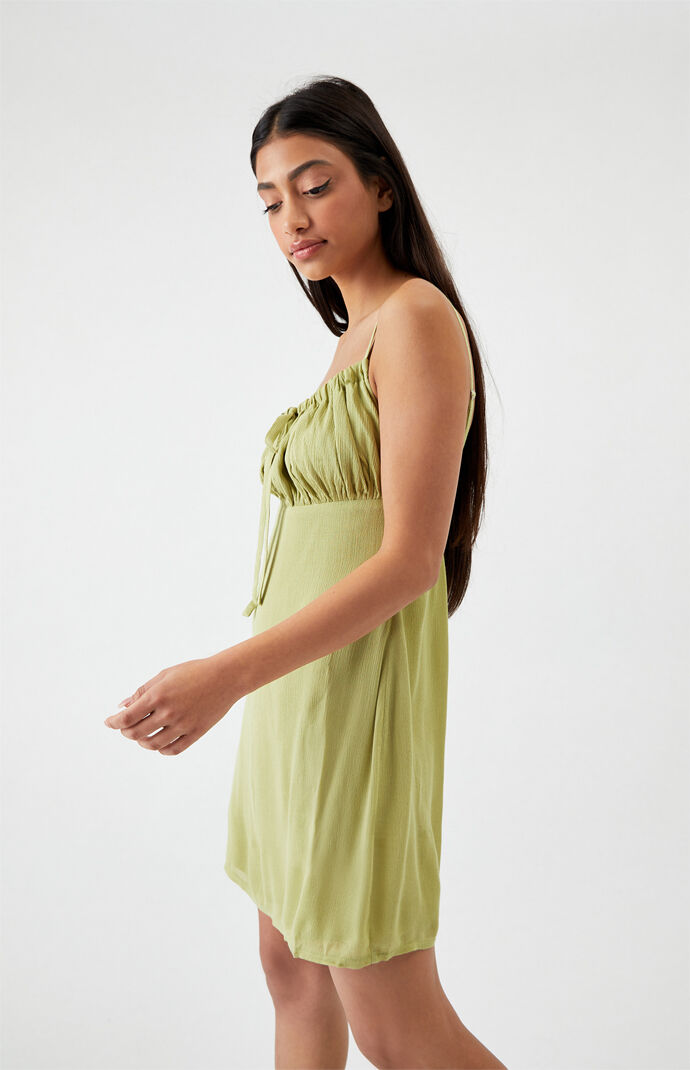 Cinched Front Mini Dress