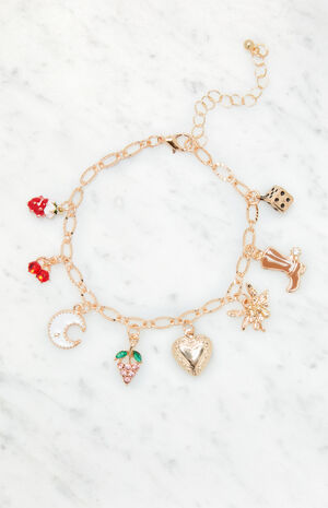 Strawberry Charm Bracelet image number 1