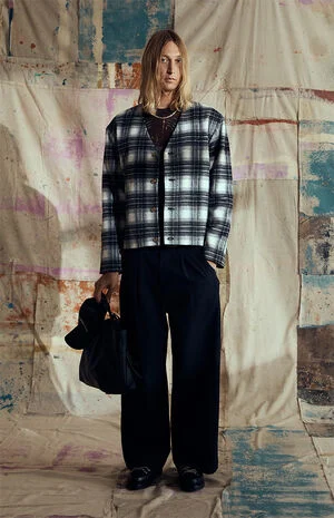 by Pacsun Venice Plaid Cardigan image number 1