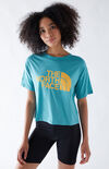 Blue Half Dome Cropped T-Shirt Blue Half Dome Cropped T-Shirt image number null