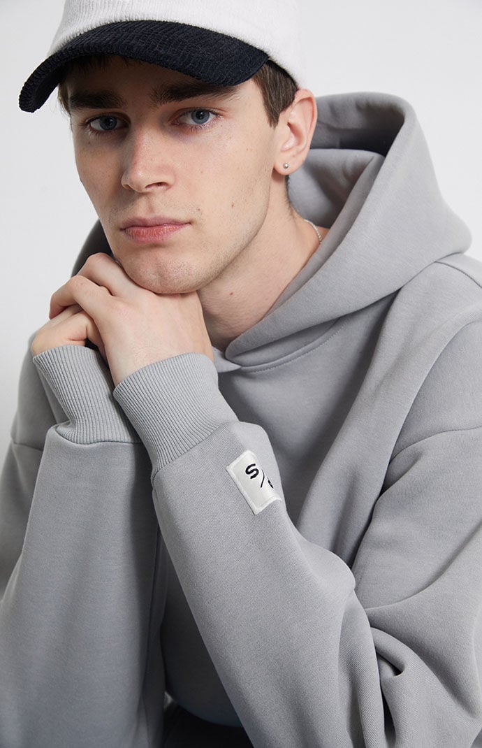 Solid gray hoodie 2025