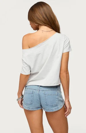 USA Babe Off-The-Shoulder T-Shirt image number 3