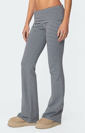 Kaeli Stripey Flared Leggings image number 4