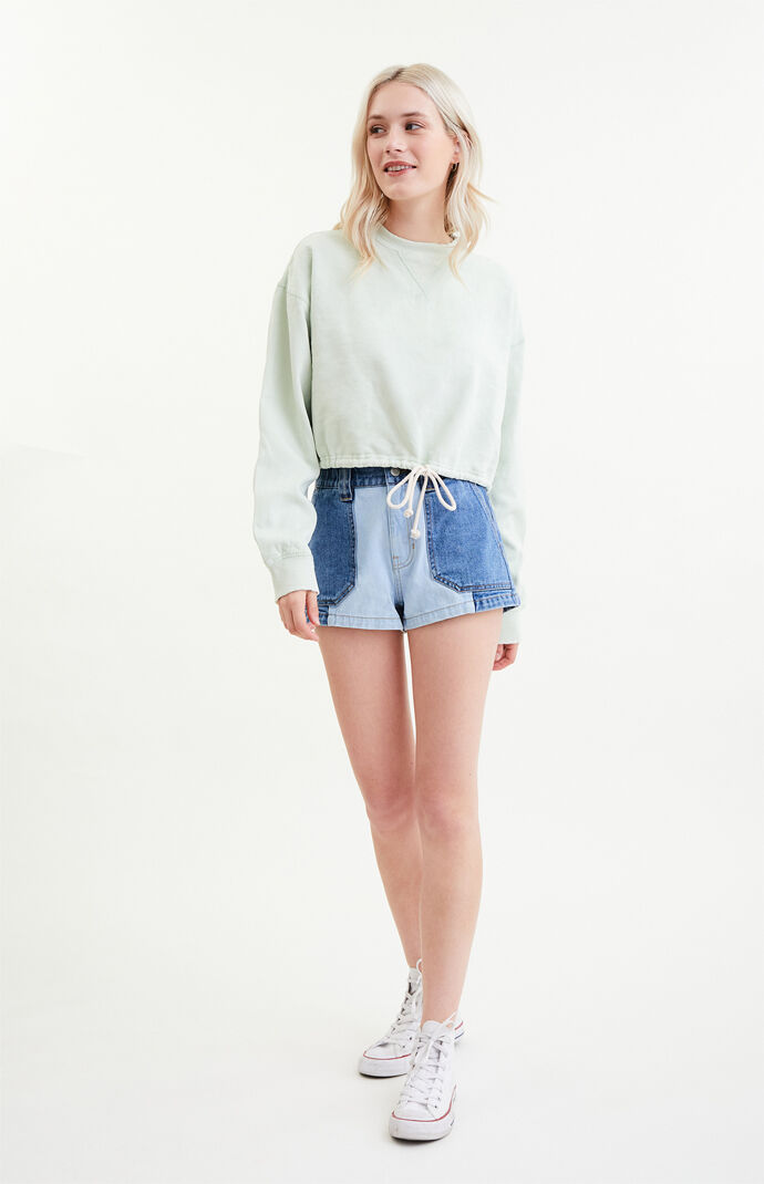 Zion Drawcord Crew Neck Sweatshirt