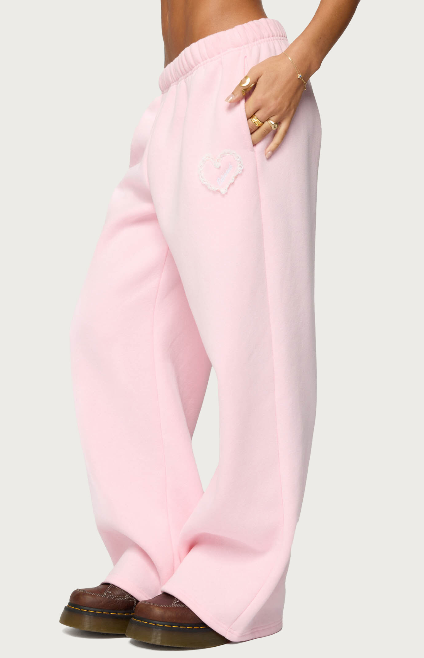 Edikted Love Wide Leg Sweatpants