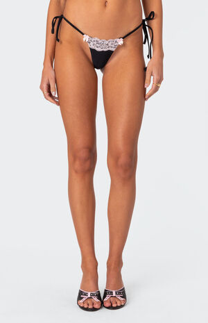 Cassey Lacey String Tie Side Bikini Bottom image number 3