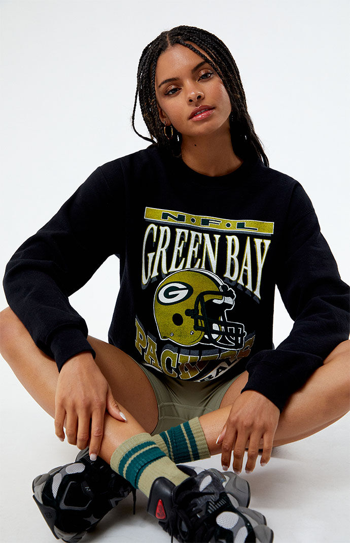 Junk Food Green Bay Packers Helmet Crew Neck Sweatshirt PacSun