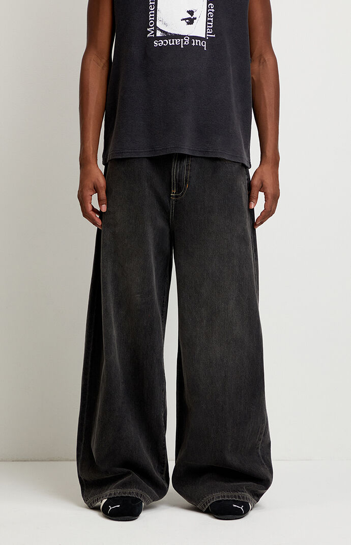 Pacsun Ryder Ultra Baggy Jeans Vintage Wash Black