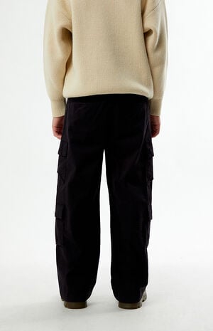 Porter Baggy Pants Stretch E-Waist Cargo Black image number 4