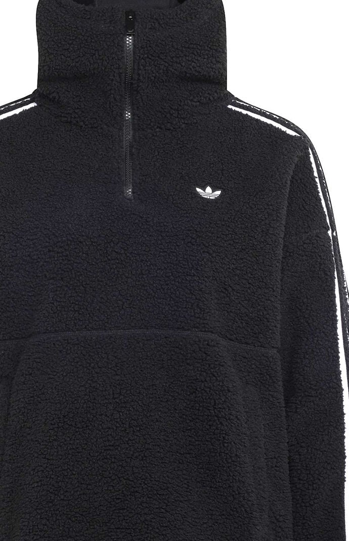 adidas Originals by JENNIE Black Polar Fleece Pullover Hoodie