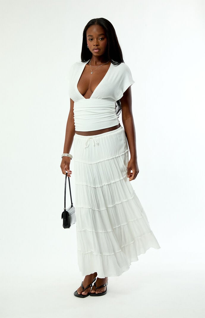 Pacsun Tiered Maxi Skirt