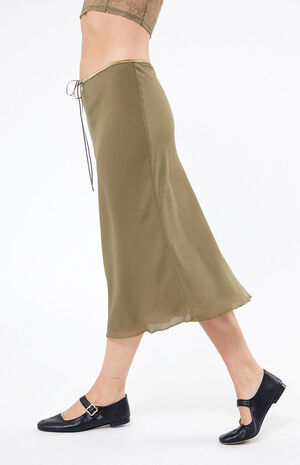 Tie Midi Skirt image number 3