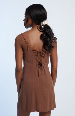Notched Neck Bustier Mini Dress image number 3