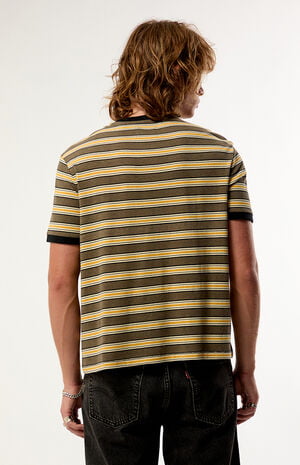 Vintage Striped Yarn Dye T-Shirt image number 4