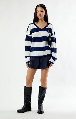 Striped V-Neck Sweater image number 4