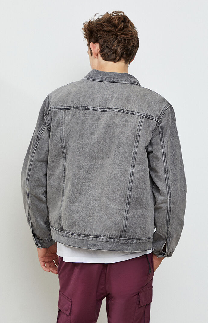 Grey Vintage Fit Denim Jacket