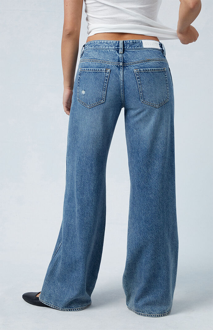 PacSun Medium Indigo Low Rise Baggy Jeans