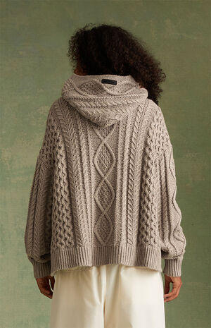Core Heather Cable Knit Hoodie image number 3