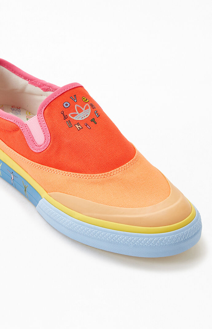 adidas Nizza Slip On Pride Shoes PacSun