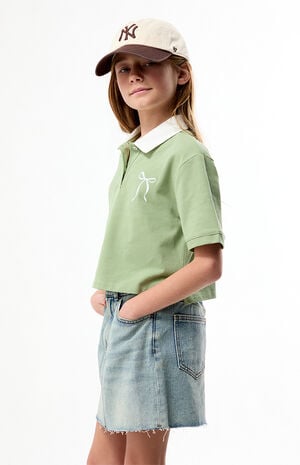 Medium Indigo Denim Mini Skirt image number 3