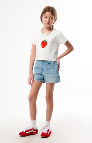 Baggy Denim Shorts Medium Blue image number 5