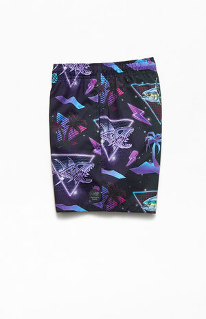 Neon Geo Tuna 17" Swim Trunks Neon Geo Tuna 17" Swim Trunks image number null