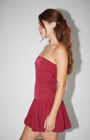 Tessa Strapless Bubble Mini Dress image number 2