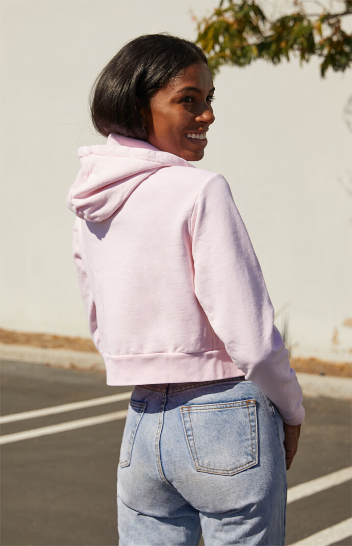 Brandy melville bubblegum pink crystal 2025 hoodie