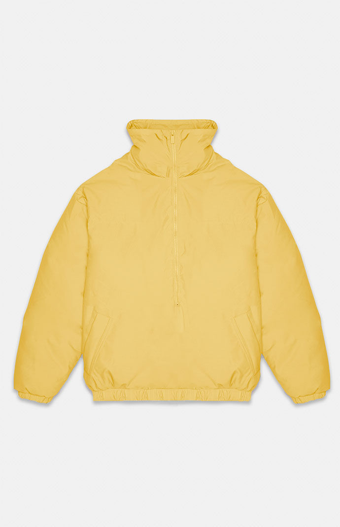 Pacsun yellow 2025 puffer jacket