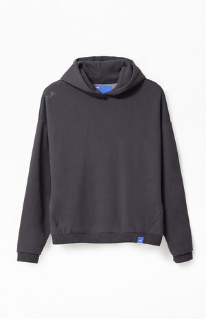 Black Vintage Wash Heavyweight Oversized Fleece Hoodie image number 1