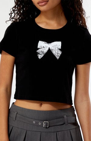 Lace Bow Baby T-Shirt image number 2