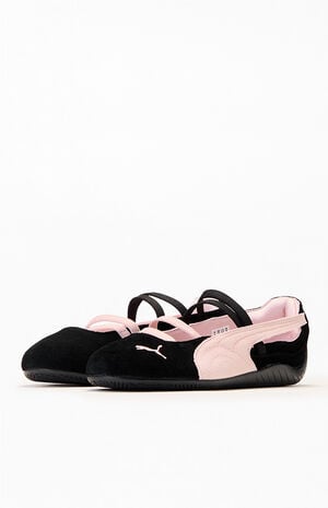 Women's Black & Pink Speedcat Ballet Sandals image number 2